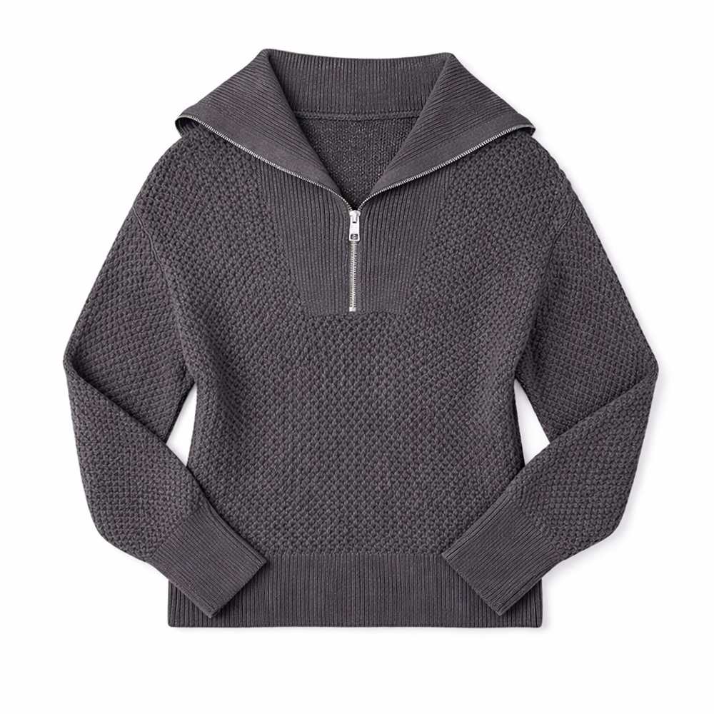 525 America Smokey Mix Stitch Quarter Zip Pullover